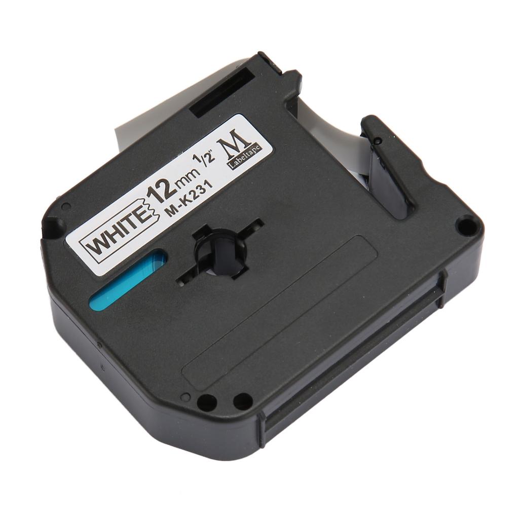 Label Tape Replacement Black On White 23ft Length Clear Printing Water Resistant Label Printer Tape