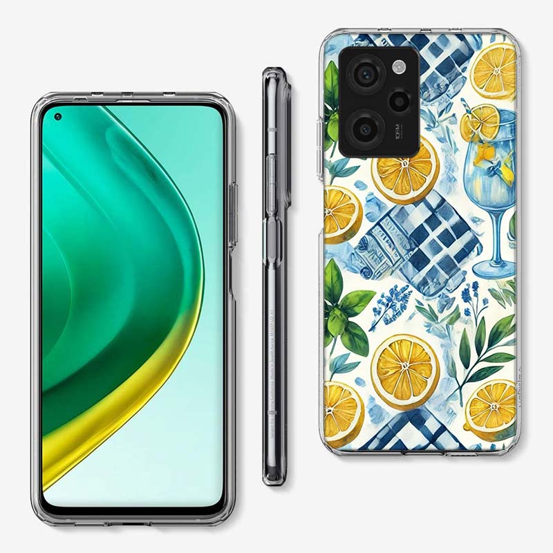 Чехол для телефона с лимонами в средиземноморском стиле для Xiaomi Poco M8 M7 M6 M4 M3 X7 X6 X4 Pro F7 Ultra M5S Mi 14 14T 15 15T 12T 10T Pro 12S 1