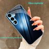 Темно-синий Чехол для телефона в деловом стиле для Samsung Galaxy S26 S25 S24 S23 S22 FE Ultra Plus Встроенное стекло Ощущение голой панели Мужской