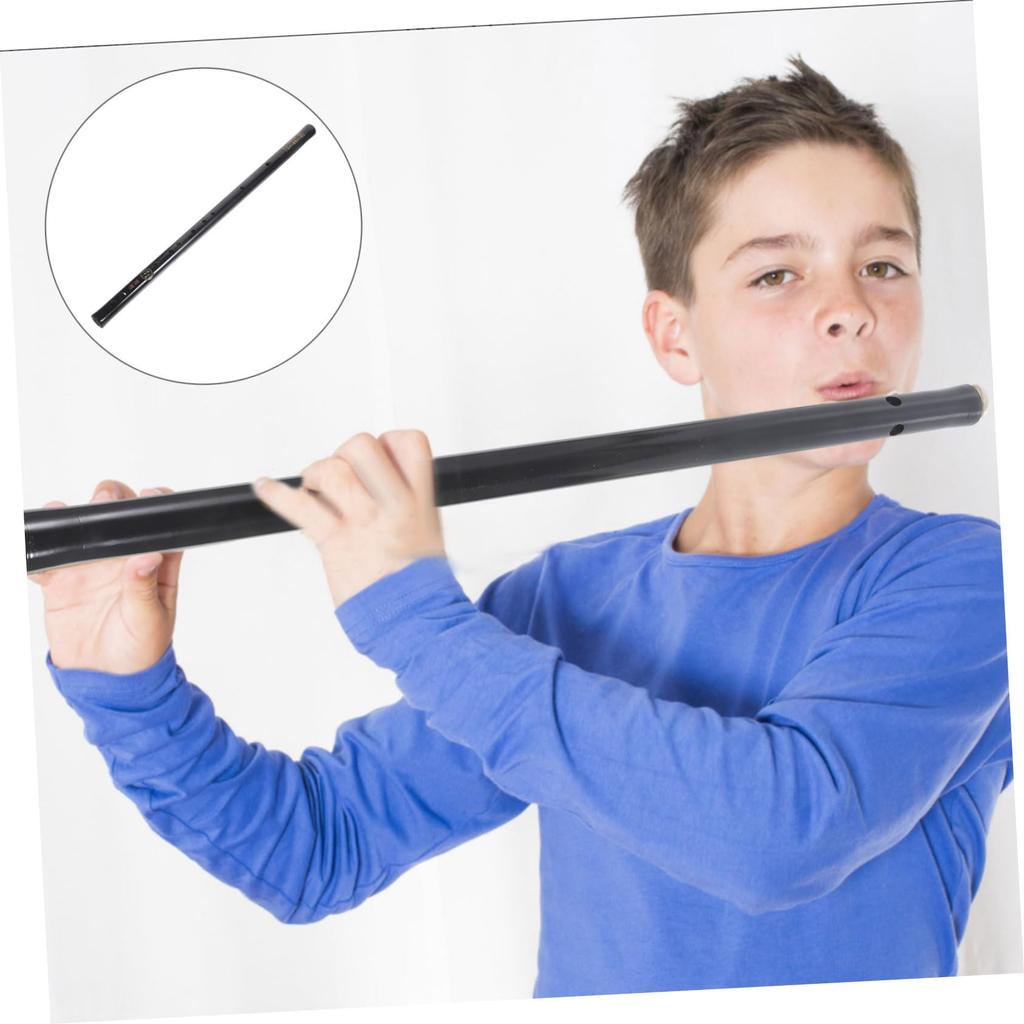 Абаодам Черная Флейта Деревянная Духовая Барочная для Взрослых и Традиционная Китайская Флейта с Лентой, Флейта в Антикварном Стиле, Стиль, Новички, Черный,