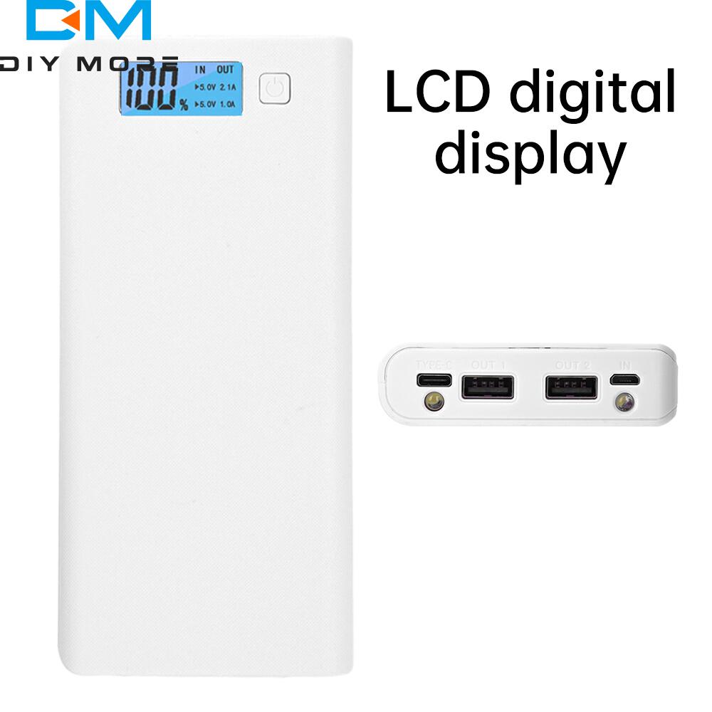 Power Bank Корпус для аккумуляторов Зарядное устройство для мобильного телефона DIY Корпус с цифровым дисплеем LCD Без пайки 8-секционный корпус для аккумуляторов 18650