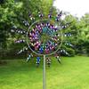 Outdoor Unique and Magical Metal Windmill Spinners Wind Rainbow Color Wind Catchers Collector Yard Patio LAwn Decoration Garden