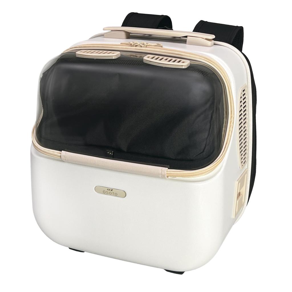 GEX OSOTO Shelfie Milk Backpack for Pets Bag, Lightweight, Anti-Slip, Breathable, 4-Way