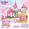 Woma Toys Spot Goods 11054 Детская сборка, модель кареты замка принцессы, строительный блок, набор игрушек для девочки
