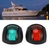 2 шт. Левый Красный Правый Зеленый Бортовой Светодиодный Сигнальный Фонарь для Лодки, Всепогодная Навигационная Лампа для Яхты, Лодки