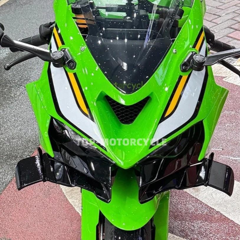 Комплект гоночного переднего сплиттера и ветрового дефлектора для Kawasaki ZX-6R