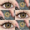 1 пара новых цветных модных линз, линзы коричневого цвета для глаз, цветные зрачки для глаз, синие линзы, ежегодные серые линзы для глаз