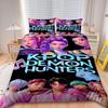 Saja Boys 3 шт. Комплект пододеяльника K-pop D-Demon H-Hunters Комплект постельного белья Чехол на одеяло Подростки Дети Подарки Декор спальни
