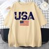 Vintage Usa Flag Street Print Male T Shirts Hip Hop Street Tshirt Summer Casual Cotton Tops Oversized Breathable Tee Clothes