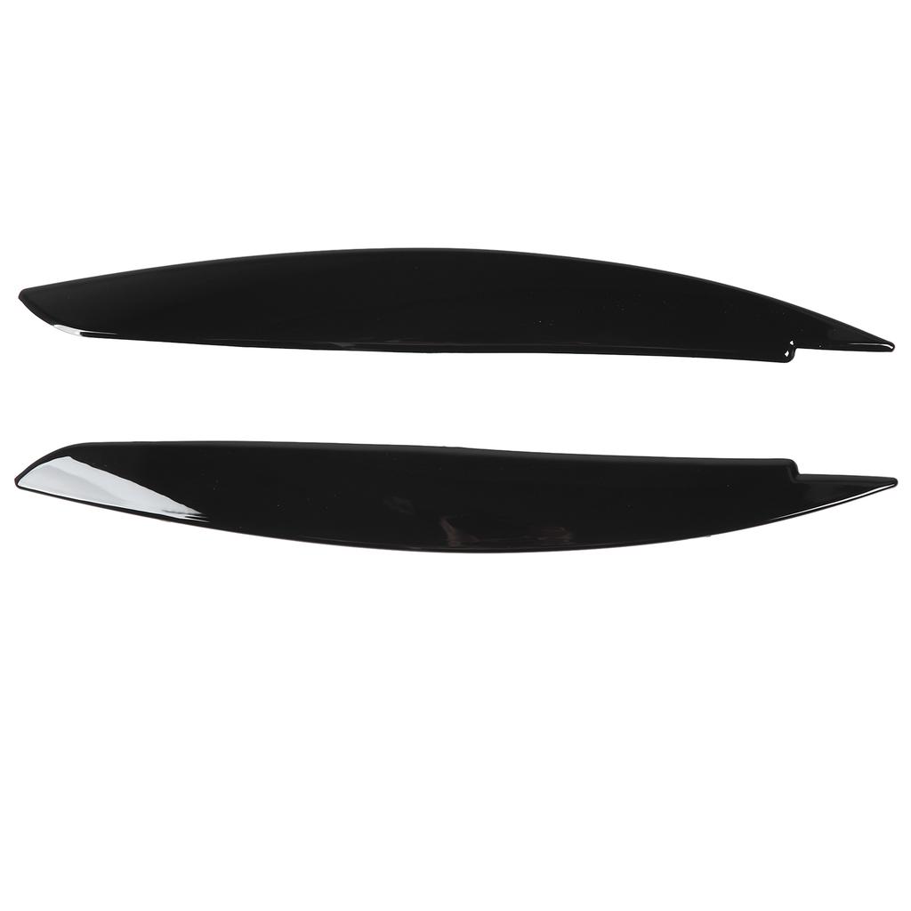 2 Pcs Headlight Eyebrow Front Left Right Light Eyelid Trim Cover for 1 Series E81 E82 E87 E88 2006 to 2013