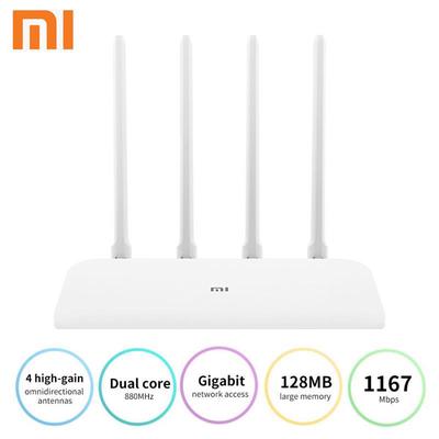 Xiaomi Mi Router 4A, гигабитная версия, 2,4 ГГц, 5 ГГц, двухдиапазонный, 1167 Мбит/с, повторитель Wi-Fi, 128 МБ DDR3, 4 ускорителя с высоким коэффициентом усиления, внешний усилитель сигнала