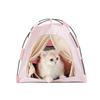 Waterproof Foldable Pet Tent Cat House Warm Cozy Curtain Style Cat Bed Dog Kennel Maternity Shelter Indoor Outdoor Use Durable