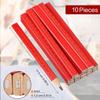 10PCS/Set Blue Red Lead Carpenter Pencils With Scale Builder Joiners Tool Pen  School Office