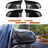 Car Rearview Mirror Cover Trim Car Assecories For BMW F25 X3 F26 X4 F15 X5 F16 X6 2014-2018 Bright Black Carbon Fiber