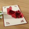 3D Стерео Креативность Часовня Башня Бумажный Силуэт День Рождения Подарочная Открытка Посткарточка