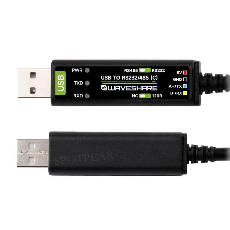 Промышленный 2-метровый последовательный кабель USB - RS232/485 с поддержкой 3,3 В/5 В, чип FT232RNL