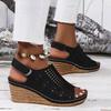 Women Wedges  New Summer Luxury Sandals Open Toe Stylish High Heels Shoes for Women Platform Hollow Out Casual Sandals