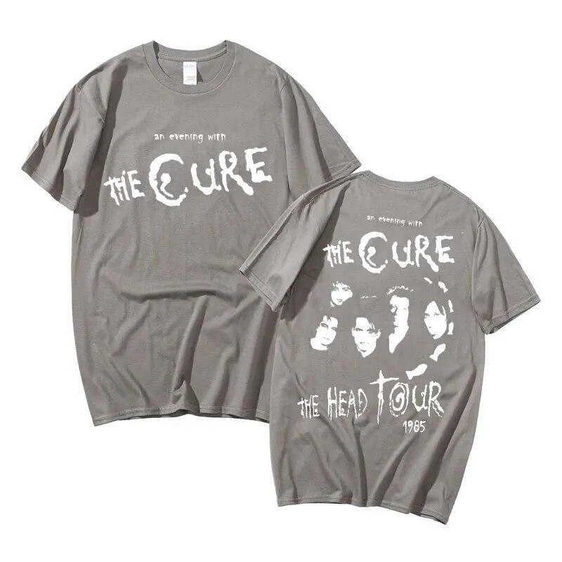 Рок-группа The Cure The Head Tour футболка с графическим принтом унисекс женская футболка большого размера в стиле панк унисекс футболки с круглым вырезом унисекс винтажная футболка