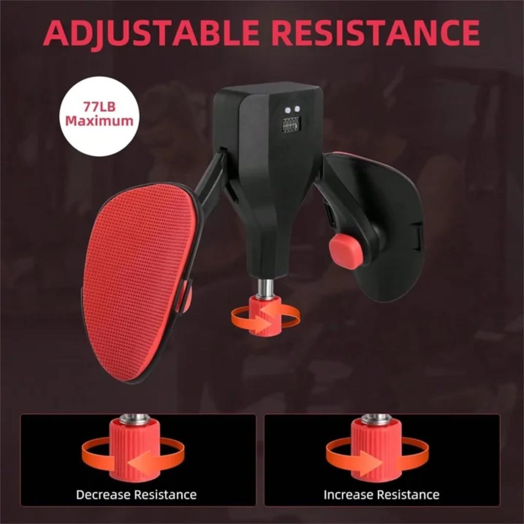 Тренажер для внутренней части бедра с регулируемым сопротивлением 77 фунтов, оборудование для упражнений для ног и внутренней части бедра со счетчиком