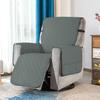 Waterproof Recliner Cover with Non-Slip Granule Side Multiple Pocket Design Dustproof Soft Fabric Recliner Sofa Pad
