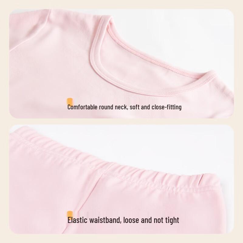 Комплект термобелья из чистого хлопка для девочек