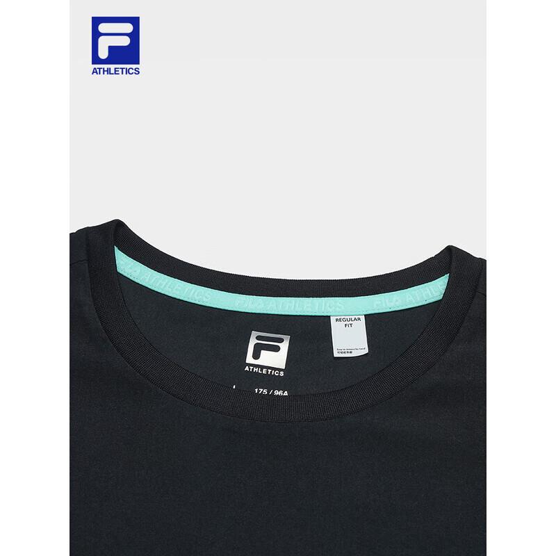 Fila Мужская вязаная футболка с коротким рукавом и круглым вырезом