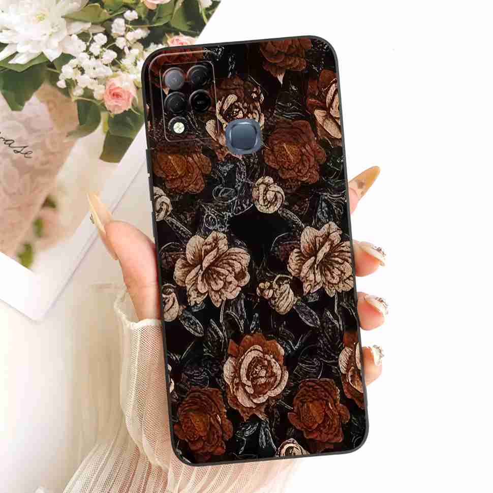 For Infinix Hot 10s Case Fashion Butterfly Painted Soft Silicone Phone Cover For Infinix Hot10s Hot 10s X689B X689 Cases