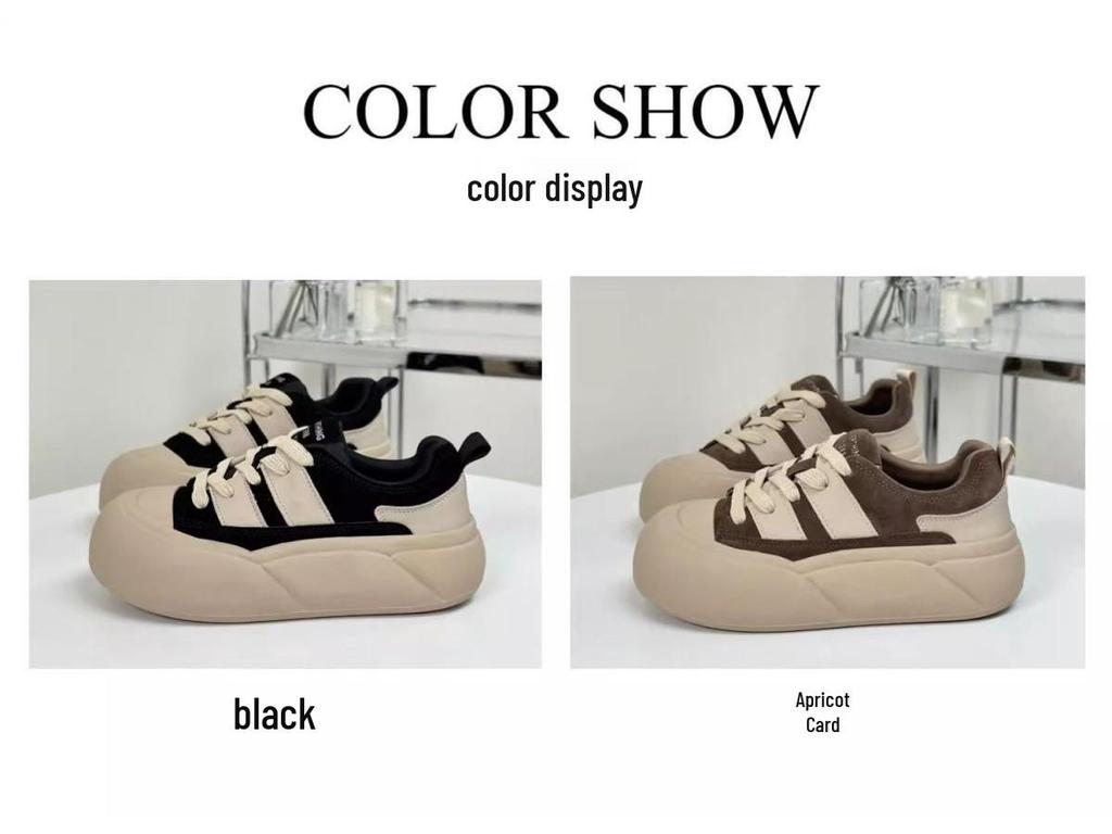 Женские осенне-зимние бархатные кроссовки на толстой подошве - милые и повседневные