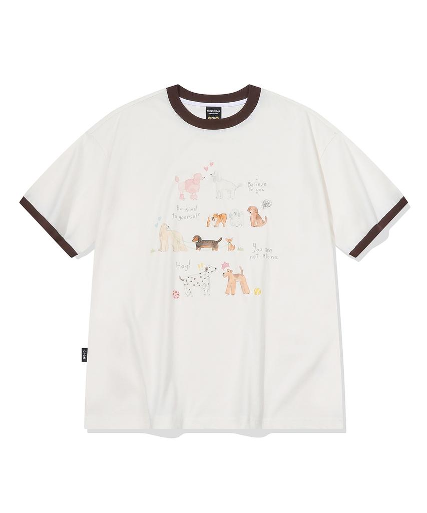 CPGN STUDIO Cozy Puppy Ringer Tea Cream
