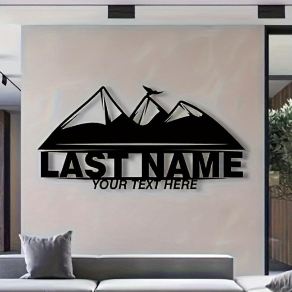 Custom Metal Sign Personalized Name Wall Art Outdoor Gift