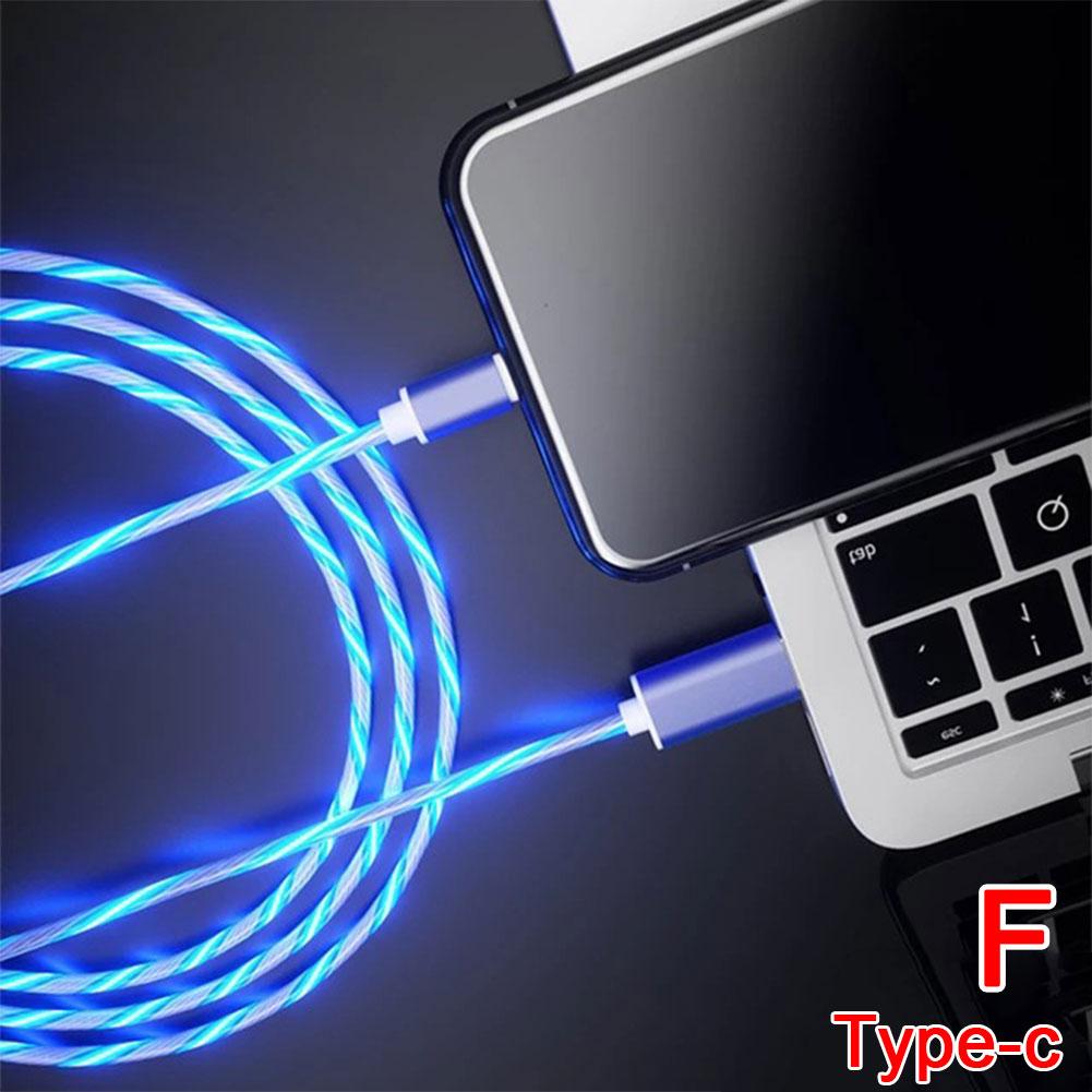 Streamer Data Cable Fast Charging Type C Cable For Huawei 1m Cable Streamer Flowing LED B8R5