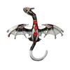 Unisex Dragon Shape Brooch Colorful Rhinestones Enamel Pin Suit Lapel Badge Clothing Jewelry Accessories