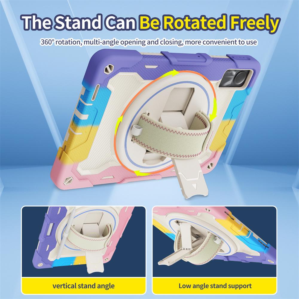 Suitable for Xiaomi Poco 12.1inch tablet protective case Redmi Pro 12.1 with hand strap and 360-degree rotating stand 6SPro
