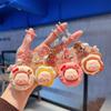 Cartoon Pig Animal Keyring Bread Donut Mobile Phone Pendant  Backpack Decor