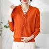 Yuzhaolin Women's V-Neck Faux-Two-Piece Knit Cardigan for Mature Women