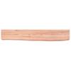 Wall Shelf Light Brown 60 x 10 x 6 cm Solid Oak Wood Treated