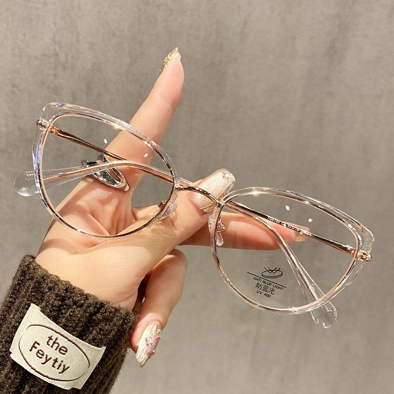 Ретро Плоские Очки Anti Blue Light Модные Солнцезащитные Очки Кошачий Глаз Защита UV400 Стильные Оптические Очки для Женщин Мужчин