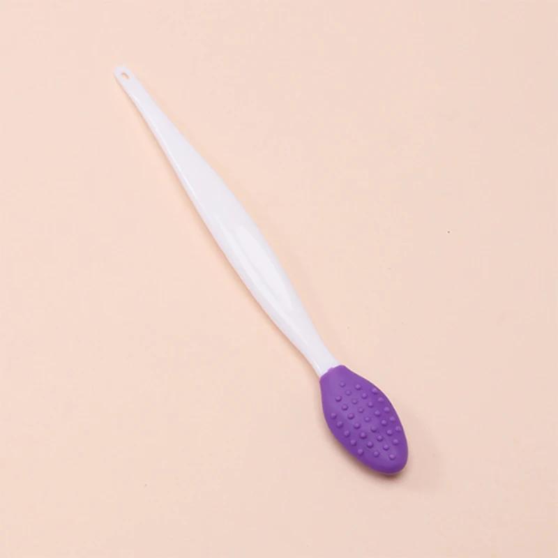 Средство для ухода за кожей, удаляющее ороговевшие клетки губ, очищающее средство для лица, щеточка для очищения лица, двусторонний силиконовый инструмент для ухода за кожей, удаляющий черные точки.