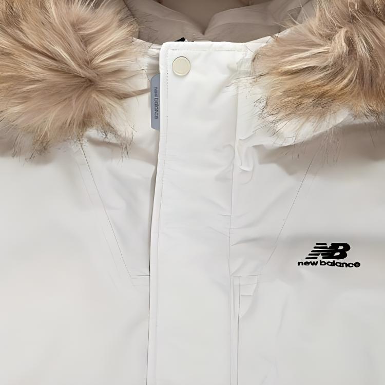 New Balance Пуховик Зимний Унисекс Цвет Слоновой Кости Белый NBNPA43053-IV