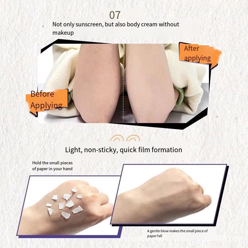 1шт солнцезащитный спрей отбеливающий и УФ-защитный универсальный крем для лица для мальчиков и девочек военная подготовка против пота освежающий