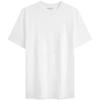 Simple White Summer Series Commuter Solid Color Round Neck Short Sleeve T-Shirt Women T-Shirts Moonlight-White 40WK948