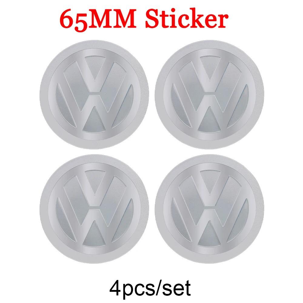 lijk1 4pcs 56/60/65mm Car Wheel Center Hub Caps Dust Cover Sticker For Volkswagen GTI Golf Polo Passat VW CC Tiguan T-ROC Jetta Taigo