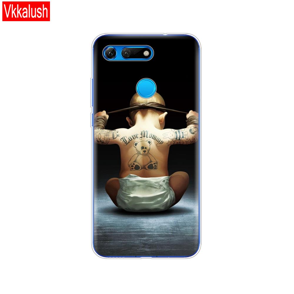 Силиконовый чехол для телефона для Huawei Honor View 20 V20, чехол из ТПУ, мягкий силиконовый чехол для Honor V20, чехол с милым животным узором