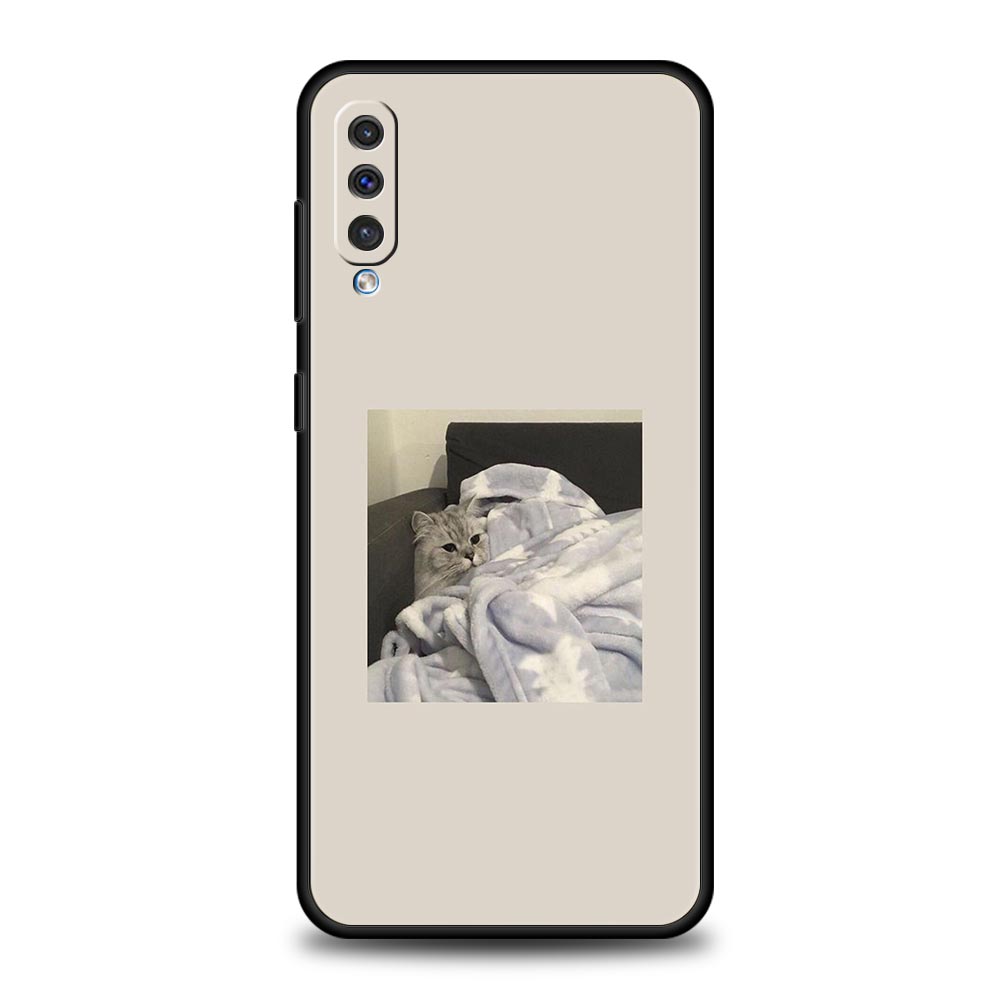 Милый чехол для телефона с изображением кота для Samsung A54 A52 A24 A14 A50 A72 A70 A10 A30 A40 A20S A20E A02S A12 A22 A34 A42 A32 5G A04s