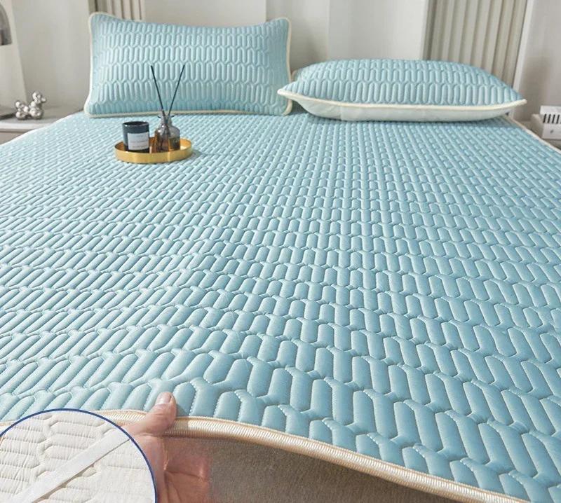 2 шт./3 шт. латексный летний коврик, охлаждающий коврик для кровати и наволочка, коврик для холодного сна, летний дышащий складной крутой коврик