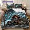 Dark Fantasy Skull Artwork Bedding 1 Duvet Cover 2 Pillowcase Without Core Christmas Birthday Gift Bedding Set Duvet Cover And Pillowcase