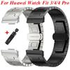 Титановый ремешок для Huawei Watch Fit 4/3, регулируемый браслет-нарукавник для Huawei Watch Fit4 Pro Correa, аксессуары для браслета, ремешок