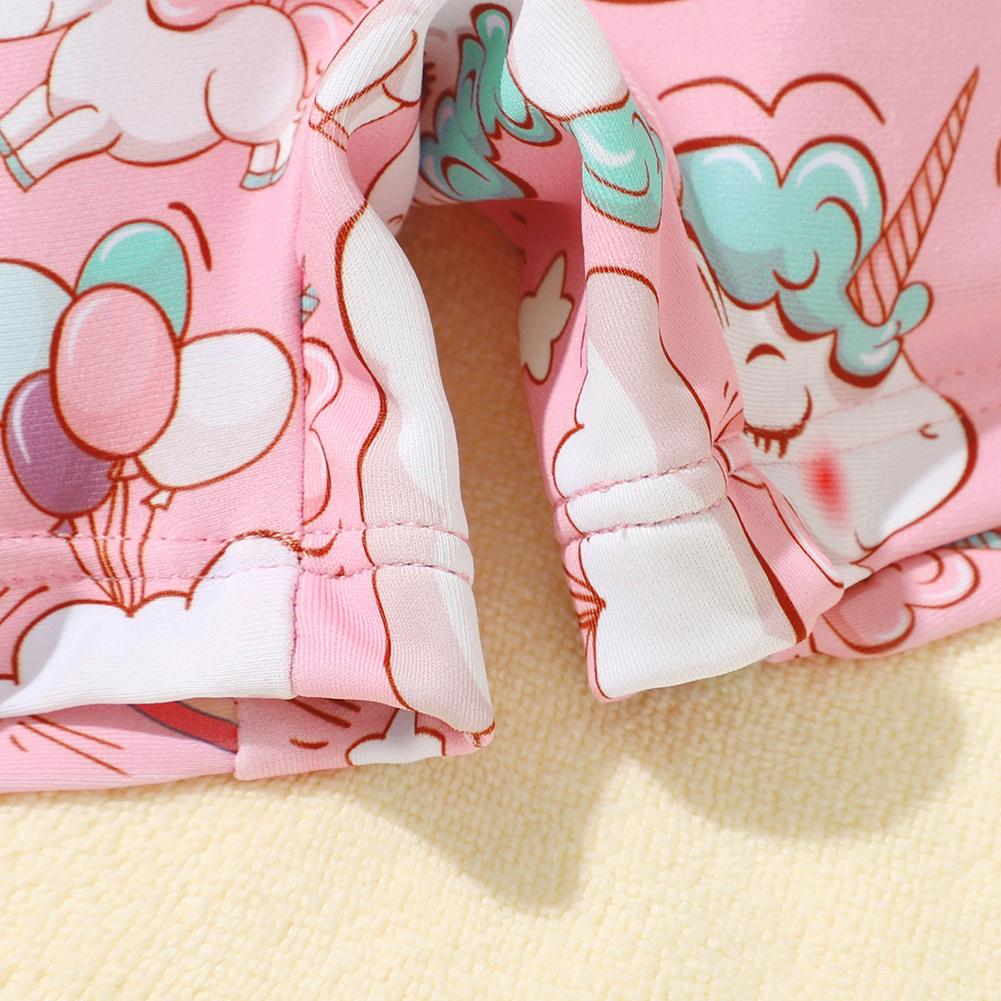 Детский плавучий купальник для маленьких девочек, плавучий милый мультяшный плавучий костюм с короткими рукавами, рашгард, цельный купальник, купальный костюм на молнии, От 2 до 9 лет