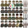 Kids Building Blocks Toys WW2 Military Mini Action Dolls Army Soldiers Weaponry Model Small Particles Assembly Birthday Gifts
