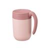 MOTTERU Motteru Curl Handle Mug Tumbler 410ml (Pink) | Stainless Steel Mug, Thermostable Stainless Steel, Vacuum-Resistant, Double-Walled Wall, Insula